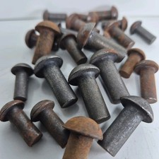 Antik Kesselniete DIN 660 Halbrundniete Eisenniete Niete Vollniete Altprodukt