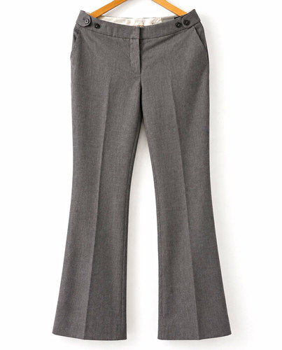 Damen bootcut stoffhose - damen,
