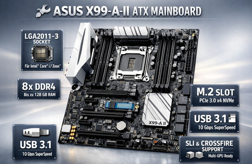 Asus x99 atx - asus, mainboard