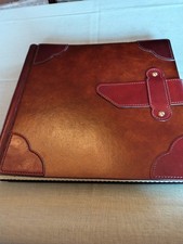 Vintage 50er Leder Fotoalbum