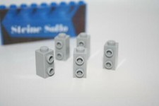 Lego (c) 5x Konverter - 1x1x2 - hellgrau - 32952 - Ritterburg, Castle