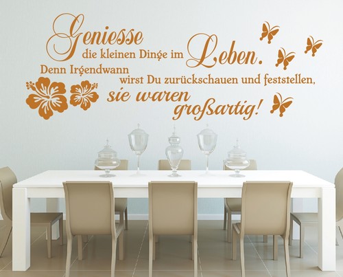 Leben wandtattoo geniesse die - leben,