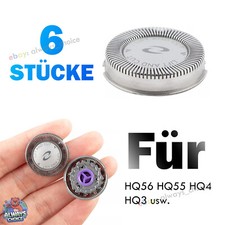 6STÜCKE HQ56 Rasierköpfe Ersatz für Philips Norelco HQ3 HQ4 HQ55 HQ56 HQ6 usw.
