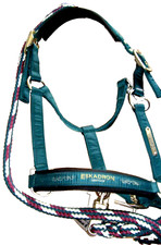Eskadron Heritage Halfter Racinggreen Grösse Vollblut mit Strick Sammlerstück