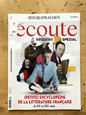 Zeitschrift ÉCOUTE 12/2021 Spezial Encyclopédie de la Littérature Francaise