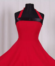 Mädchen 50-er Jahre Petticoat, Tanz,Einschulung Kleid Gr.104-128 rot/schwarz