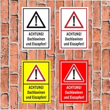 Schild - Achtung - Dachlawinen