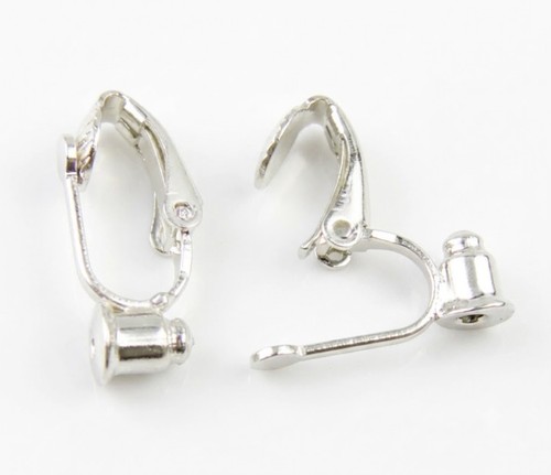 Ohrclips silber messing - silber,