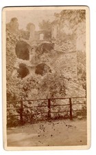 CDV Ruine Schloss Heidelberg um 1870 Antike Carte de Visite Fotografie