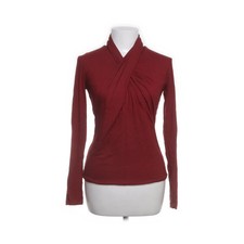 Risk, Langarmshirt, Größe: XS, Rot, Elasthan/Viskose, Einfarbig, Damen #fUa