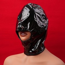 Bondage Hood Kopf Offener Mund knebelmaske Kopfbedeckungen Headgear Kopfharness