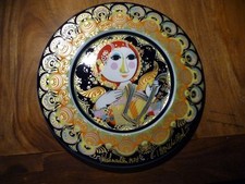 Rosenthal 1 Weihnachtsteller Bjorn Wiinblad  Engel mit Harfe 28, 5 cm 1987