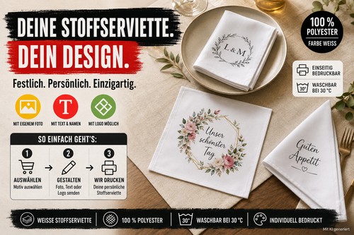 Stoffserviette personalisiert