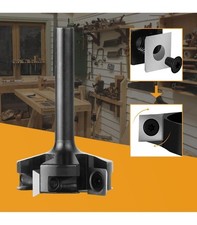 SpeTool Planfräser 8mm Schaft 40mm Durchmesser Flächenfräser für Oberfräse mit W