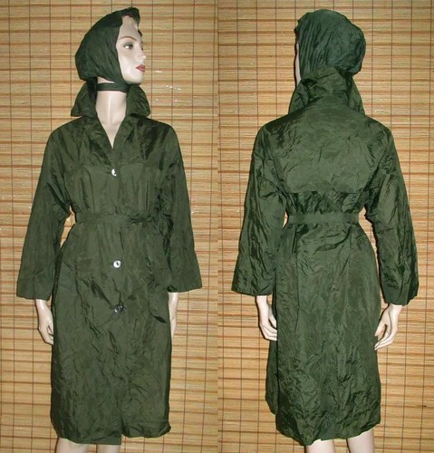 Grüner regenmantel raincoat - -,