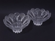 7mgg2f - 2 x DDR Lausitzer Glas Design Schale Medea - Vintage um 1970