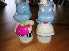 Ü- Ei Happy Hippo Hochzeit Braut + Bräutigam Kussfigur magnetisch,groß - Maxi Ei