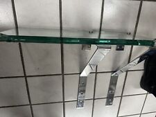 1 X Regal Chrom Halter Glasablage Glasregal Badablage Wandregal Duschablage 1v3