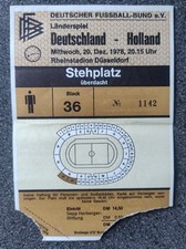 Eintrittskarte Länderspiel  Deutschland - Holland 3:1