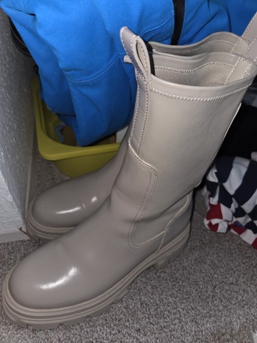 Stiefel beige neu grüße - beige,