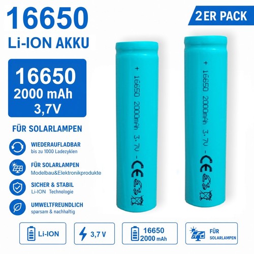 16650 2000 mah li - 16650, v