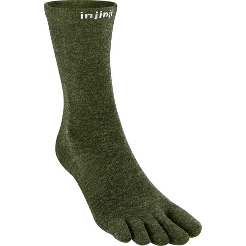 Injinji liner crew wool - crew, forest