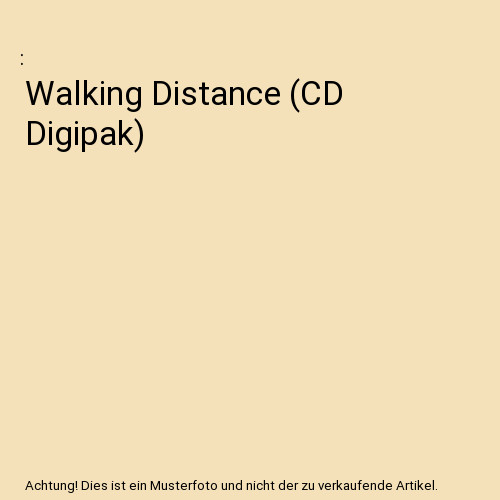 Walking distance - walking, (cd
