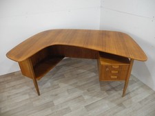 Teak Schreibtisch Boomerang