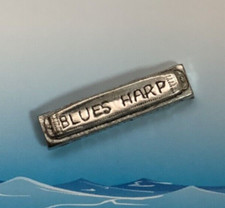 Mundharmonika Silber Zinn Pin