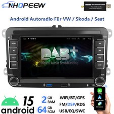 Für VW Touran 1T1 1T2 1T3 2003-2010 Android 15 DAB+ Radio CarPlay GPS Navi WIFI