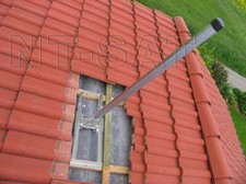 Dachsparrenhalter mast - 1m,