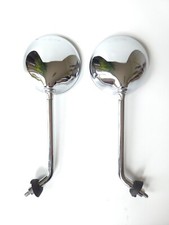 VESPA Piaggio Rückspiegel links + rechts rund, chrom, M8 z.B. für GTS 300