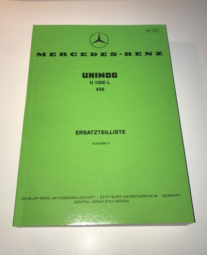 Unimog ersatzteilliste u435 - unimog,