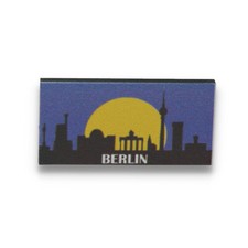 LEGO 2x4 Fliese mit Skyline