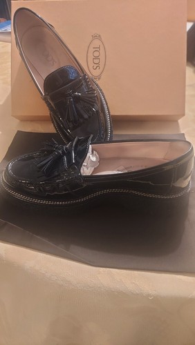 Tod halbschuhe schwarz lack - tod's,