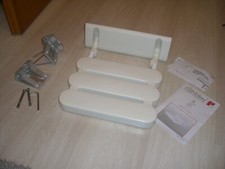 Duschklappsitz 'Comfort' weiß, 31 x 23 cm, bis 130 kg Wandmontage