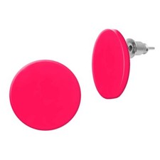 1 Paar kleine runde Ohrstecker Vintage Retro Scheibe Kreis Ohrringe viele Farben