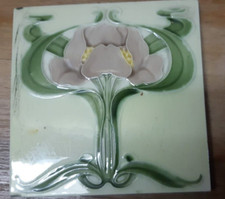 antike Jugendstil Fliese