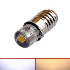 E5,5 Ersatz LED 5-8V 9-19V Modelleisenbahn Modellbahn TT warmweiß Glühlampe weiß