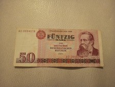 50 Mark DDR Original Geldschein Banknoten Papiergeld, 1971
