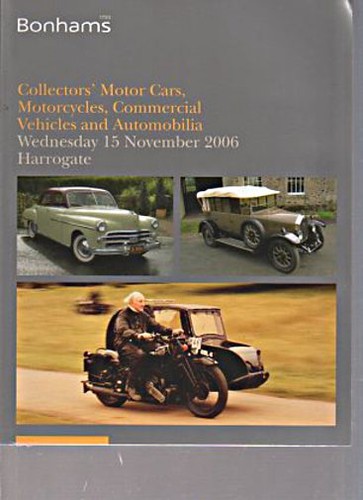 Bonhams 2006 collectors cars - bonhams,