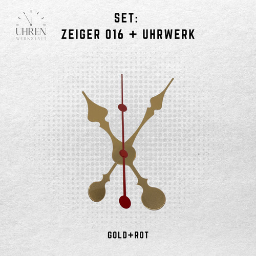 Quarzuhrwerk lautlos mit
