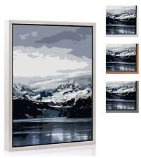 Schattenfugenrahmen Bilder Leinwand Keil Rahmen Alu Stahl Braun ohne Verglasung