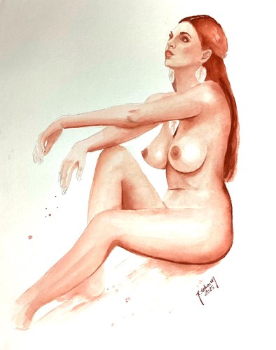 Original aquarell zeichnung - original,