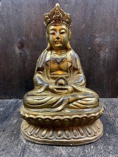 Seltene bronze buddha statue - ,