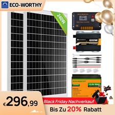 240W Solaranlage Komplettpaket