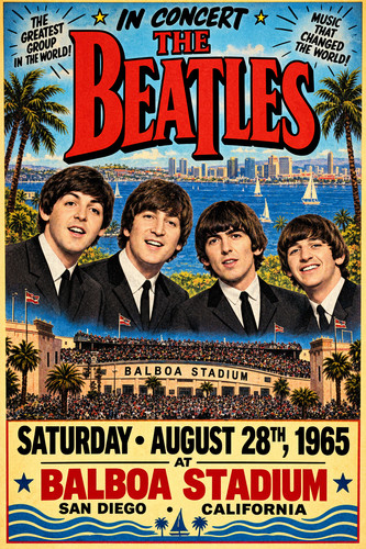 1965 the beatles concert - beatles,