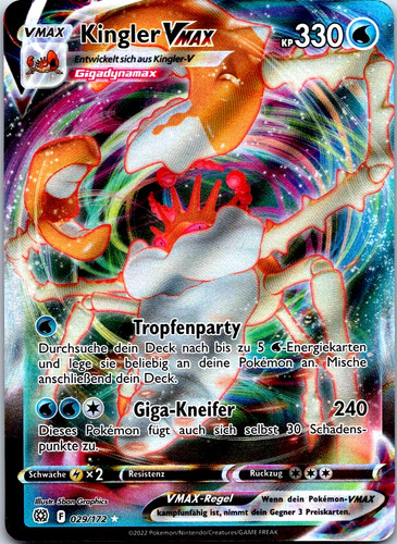 Kingler vmax pokemon karte - kingler,