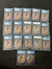 17x  Gegradete pokemonkarten Slabs Glurak Charizard CGC PSA Sammlung