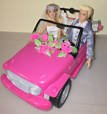 Barbie & Ken, Hochzeit, Auto und weitere Kleidung und Zubehör, guter Zustand